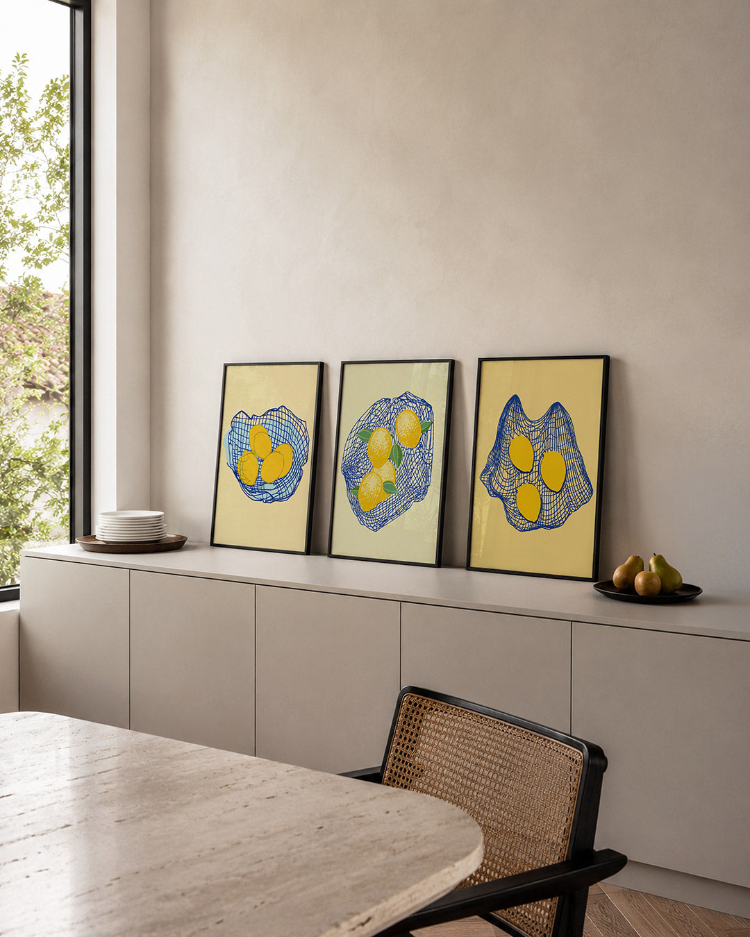 Citroenen in net Posterset