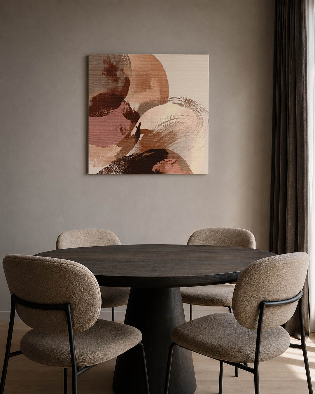 Organische vormen compositie Kunstwerk