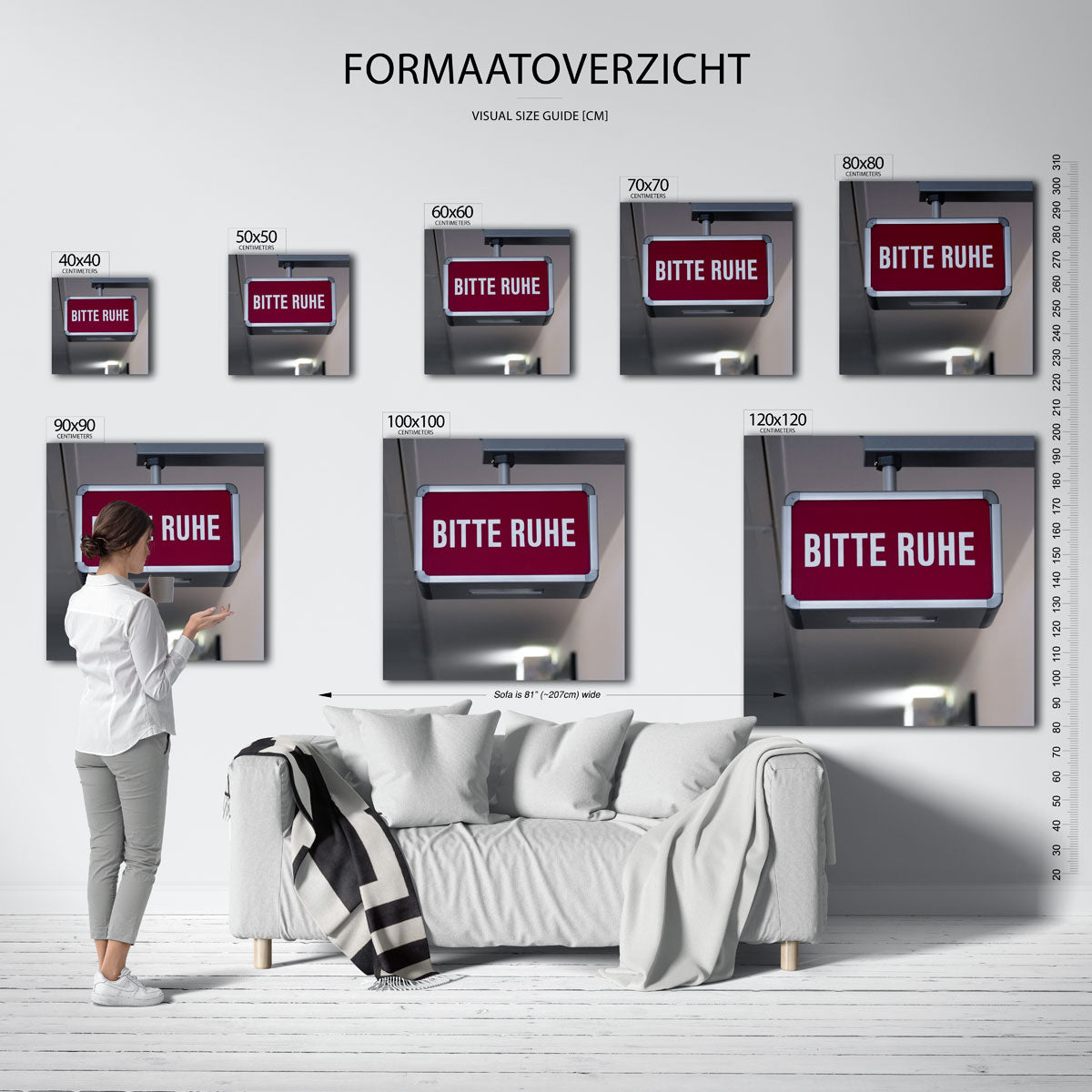 Rustig verzoek bord Kunstwerk