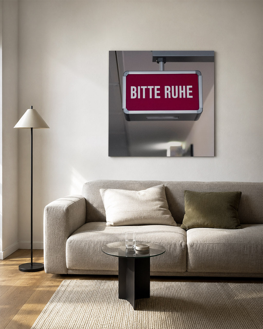 Rustig verzoek bord Kunstwerk