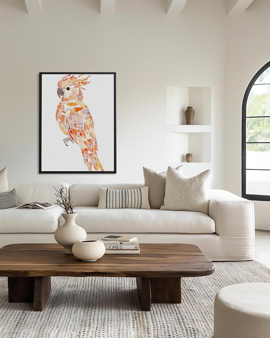 Vrolijke vogel mozaïek Kunstwerk