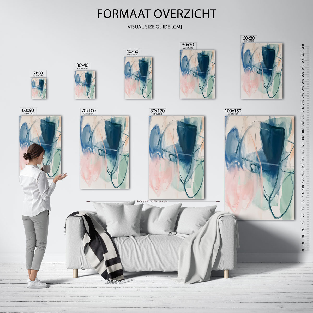 Abstracte vormen Poster