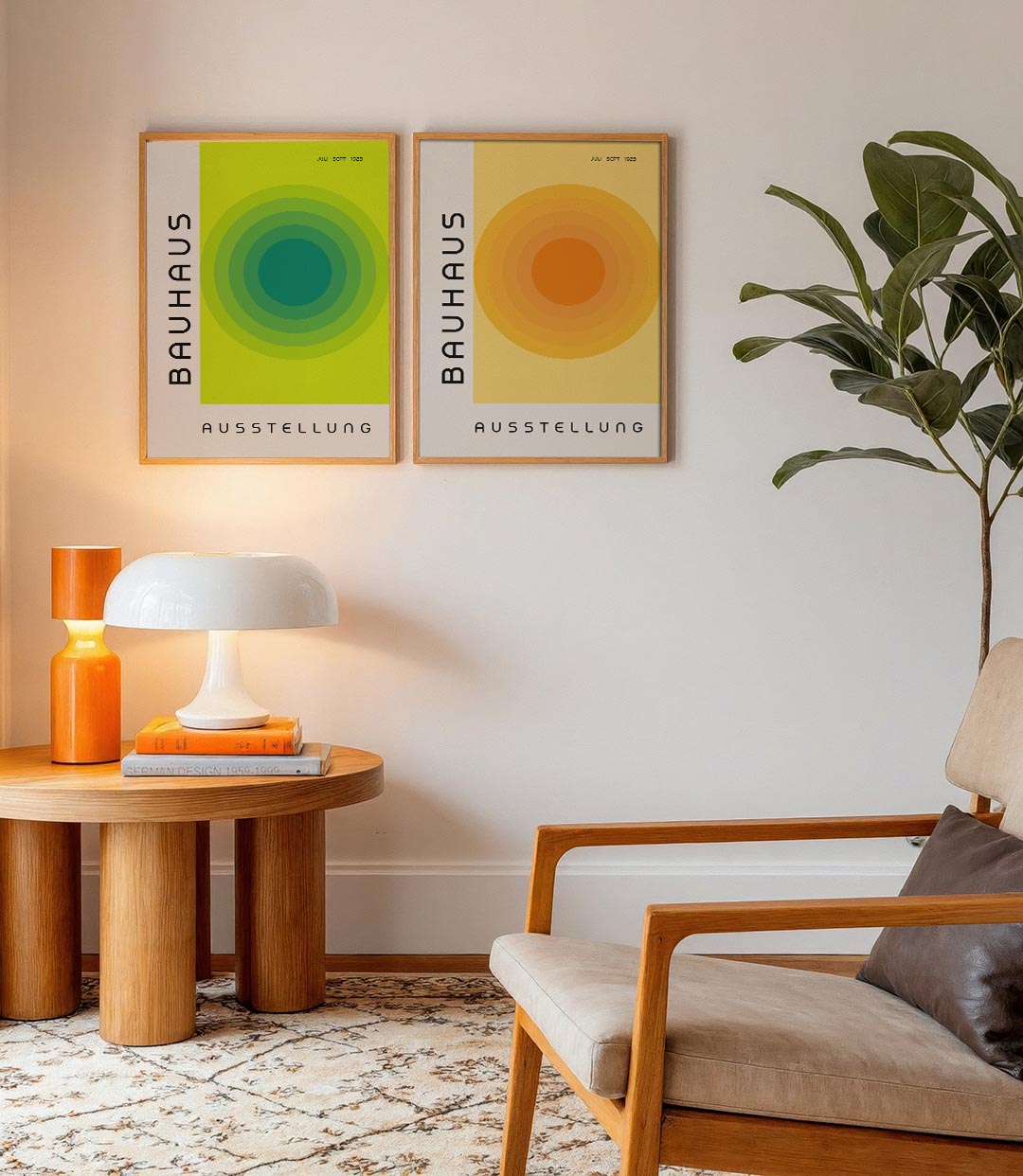 Cirkelvormen en lijnen Posterset
