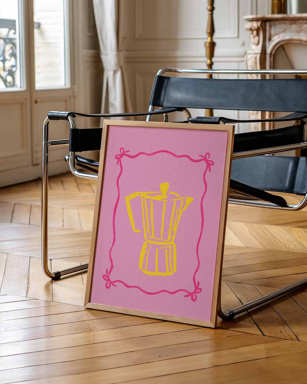 Retro Koffieliefde Poster-WallArtistic