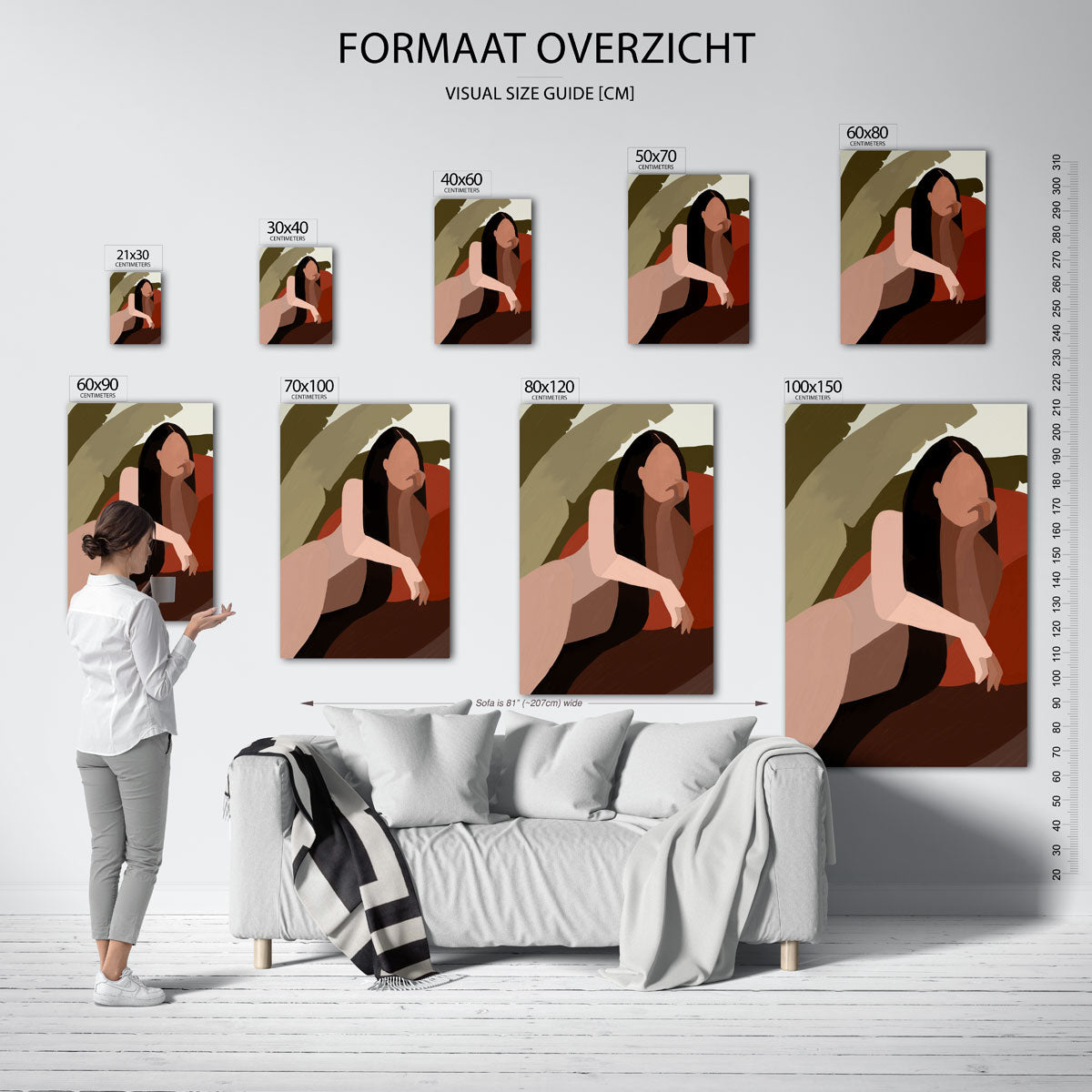 Liggende figuur Poster