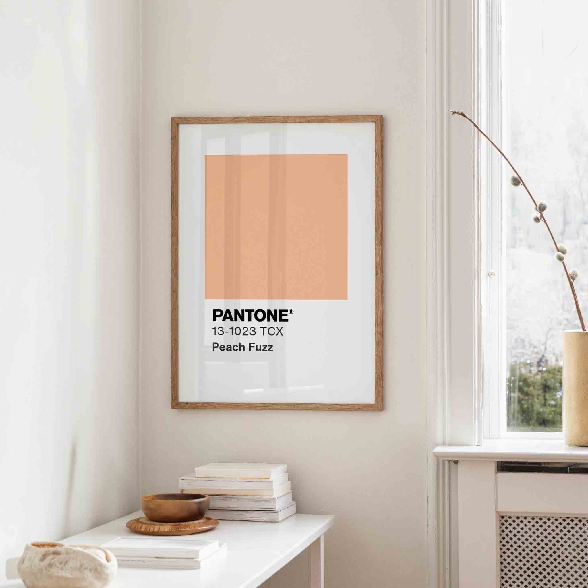 Peach fuzz pantone Poster