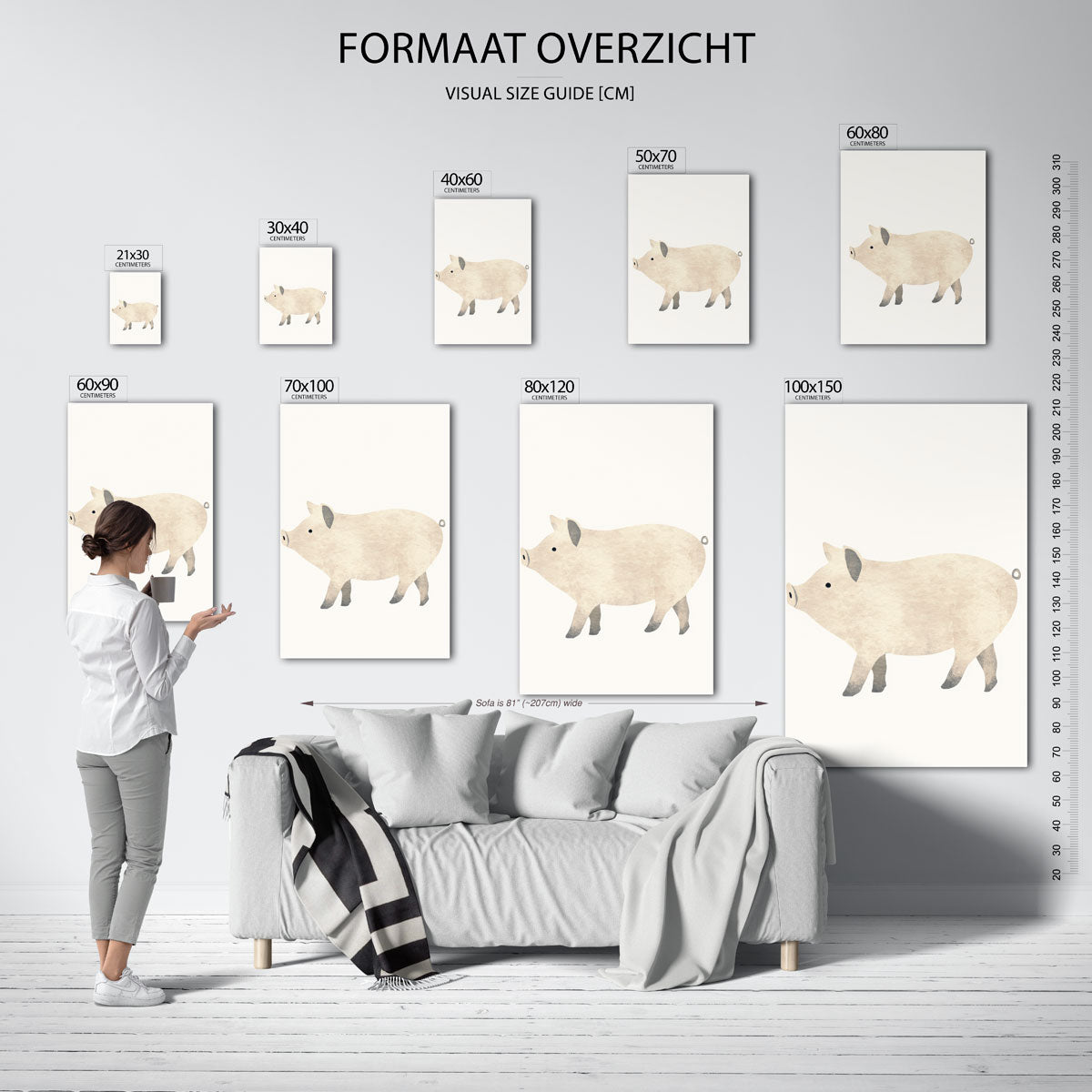 Varken in profiel Poster