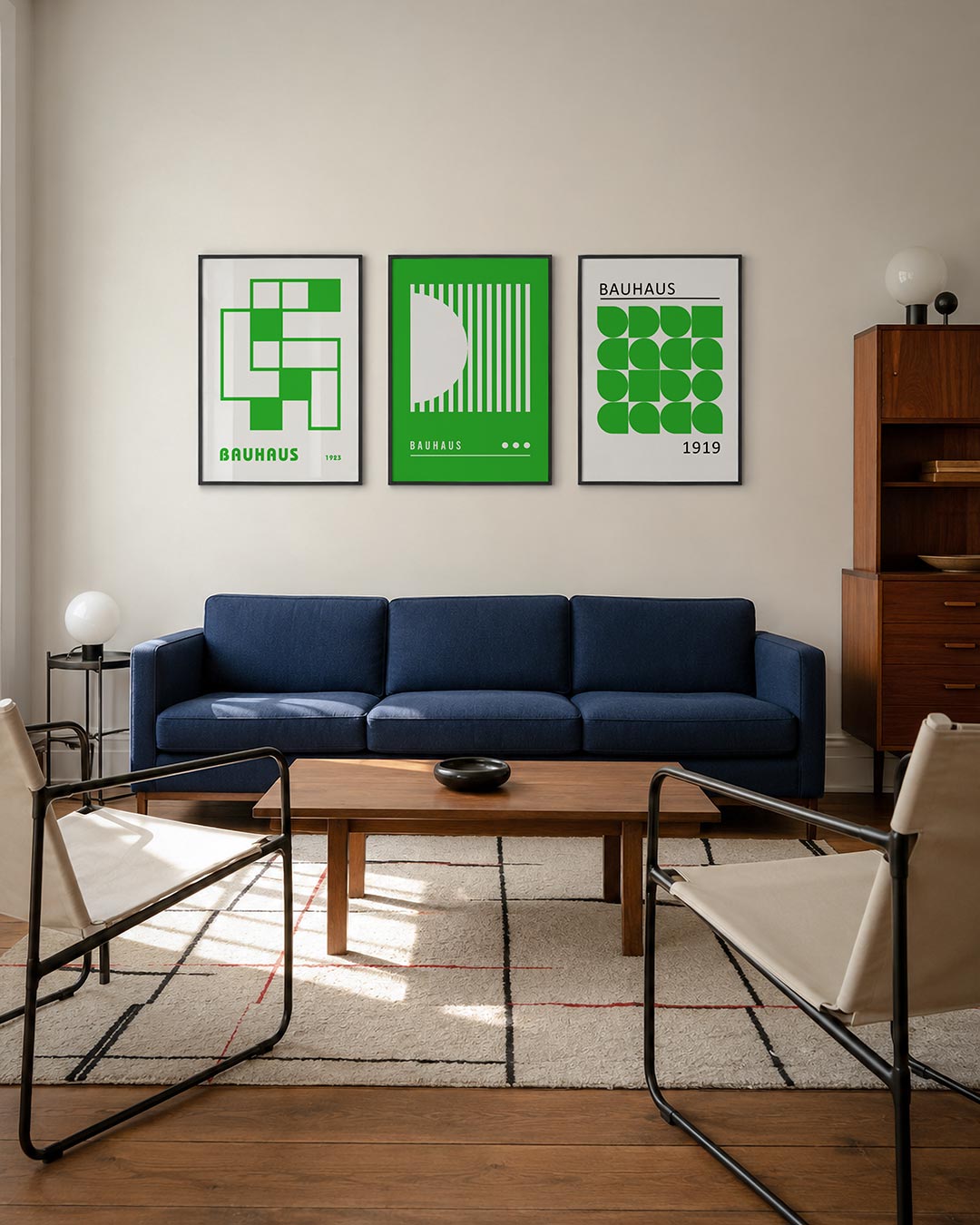 Groene vlakstructuur Posterset