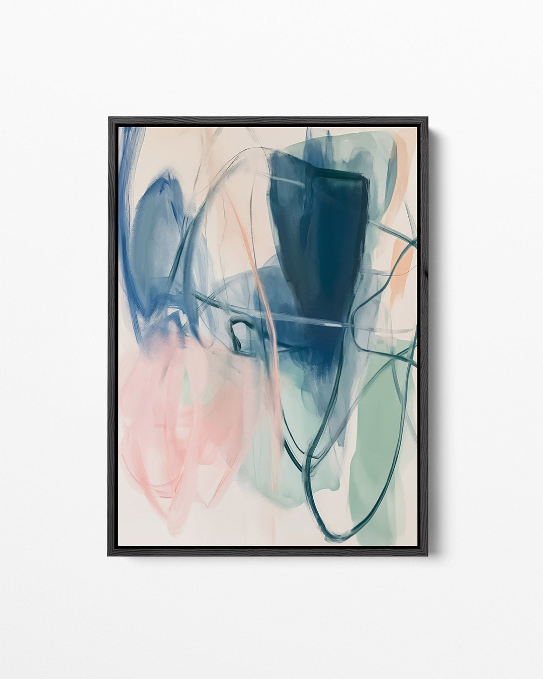 Vloeiende kleurcompositie Kunstwerk