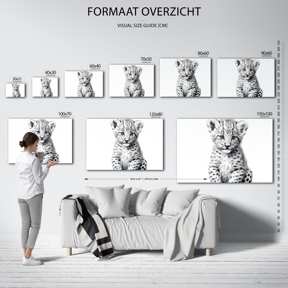 Jonge luipaard Poster