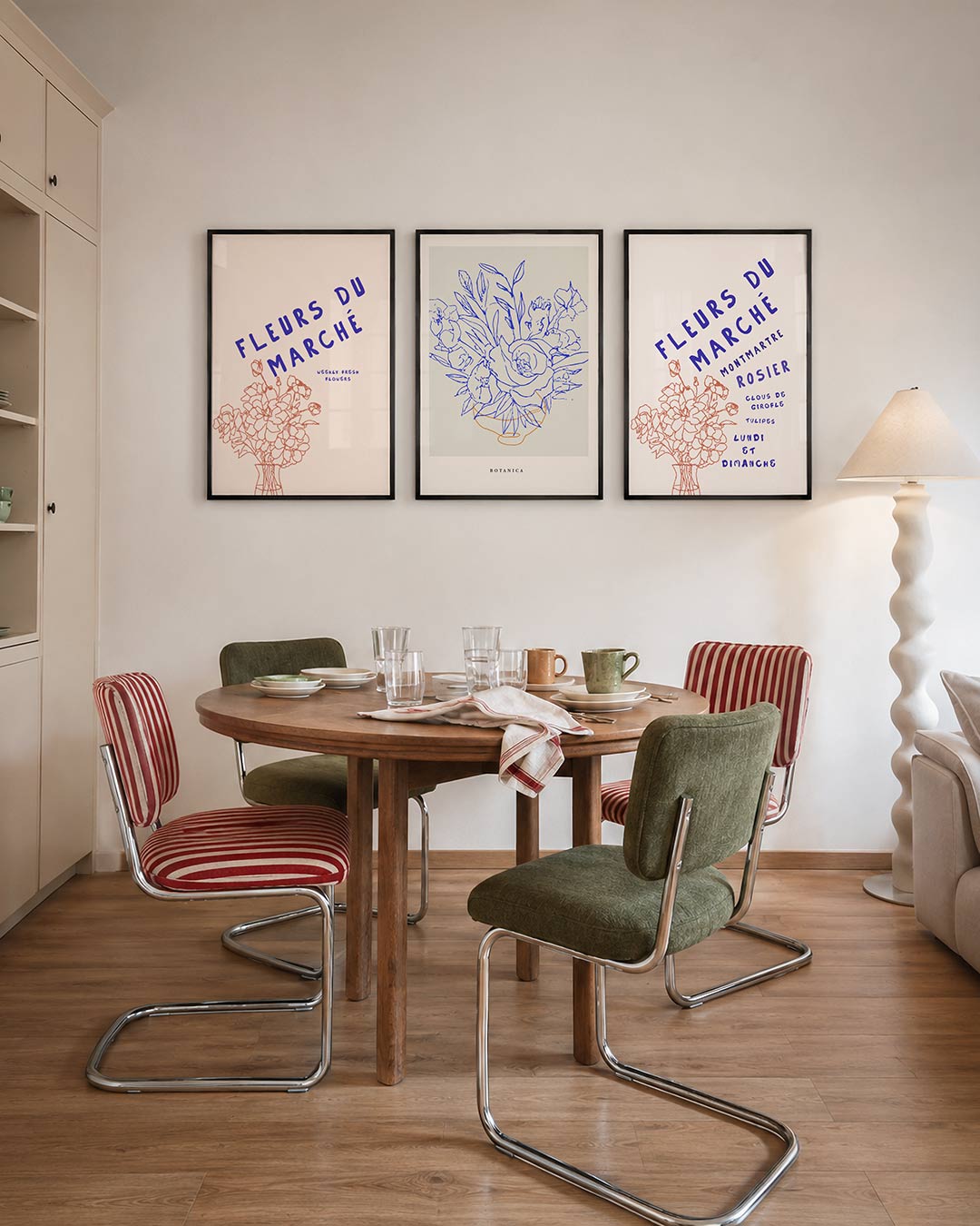 Bloemrijke eenvoud Posterset
