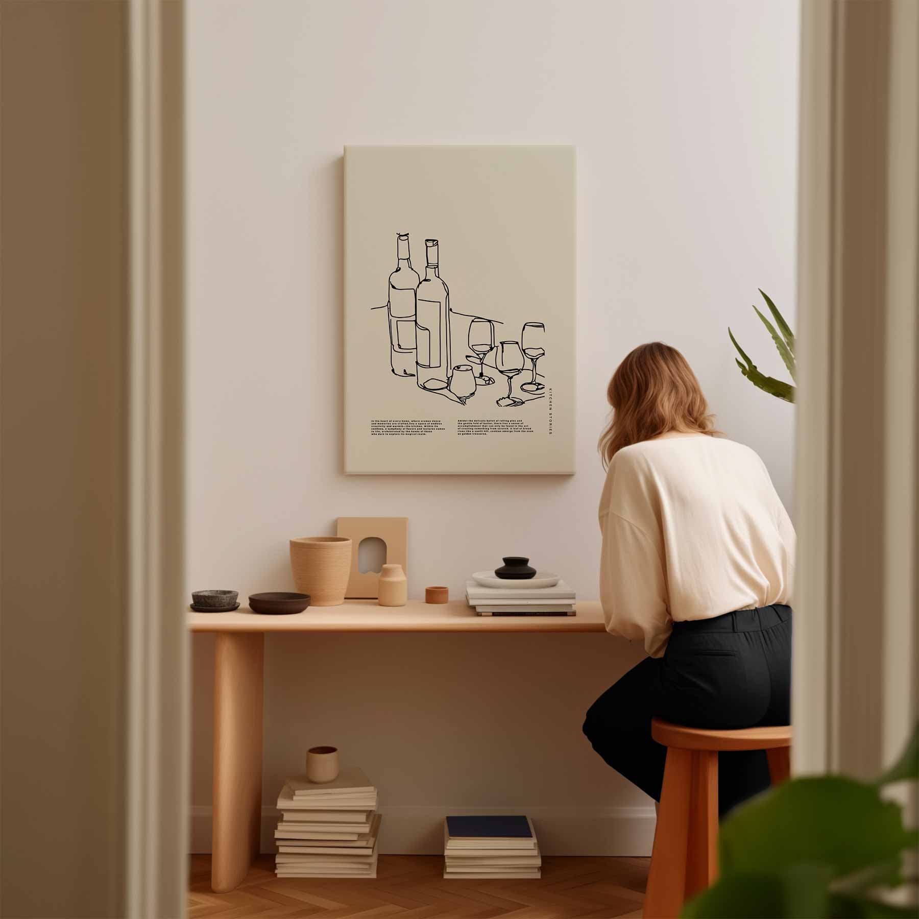 Keukenverhalen: Wijn en Gezelligheid Kunstwerk-canvas-dibond-plexiglas-wanddecoratie-WallArtistic