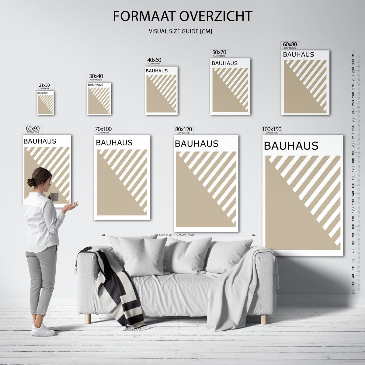 Lijnen en vlakken Poster