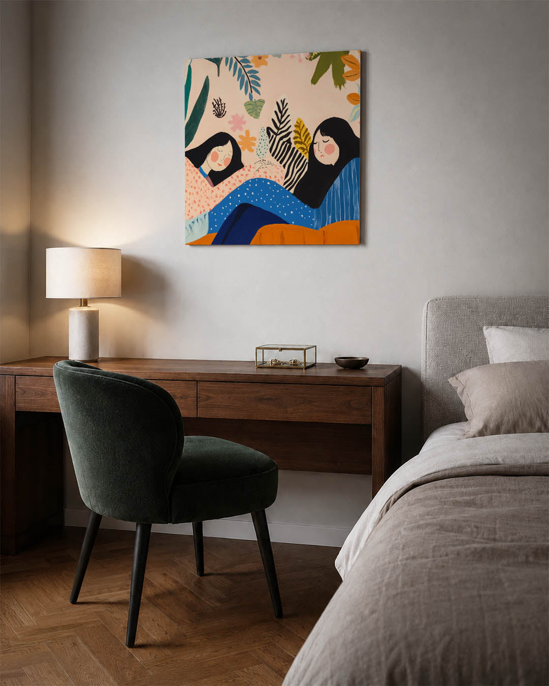 Dromerige figuren Kunstwerk