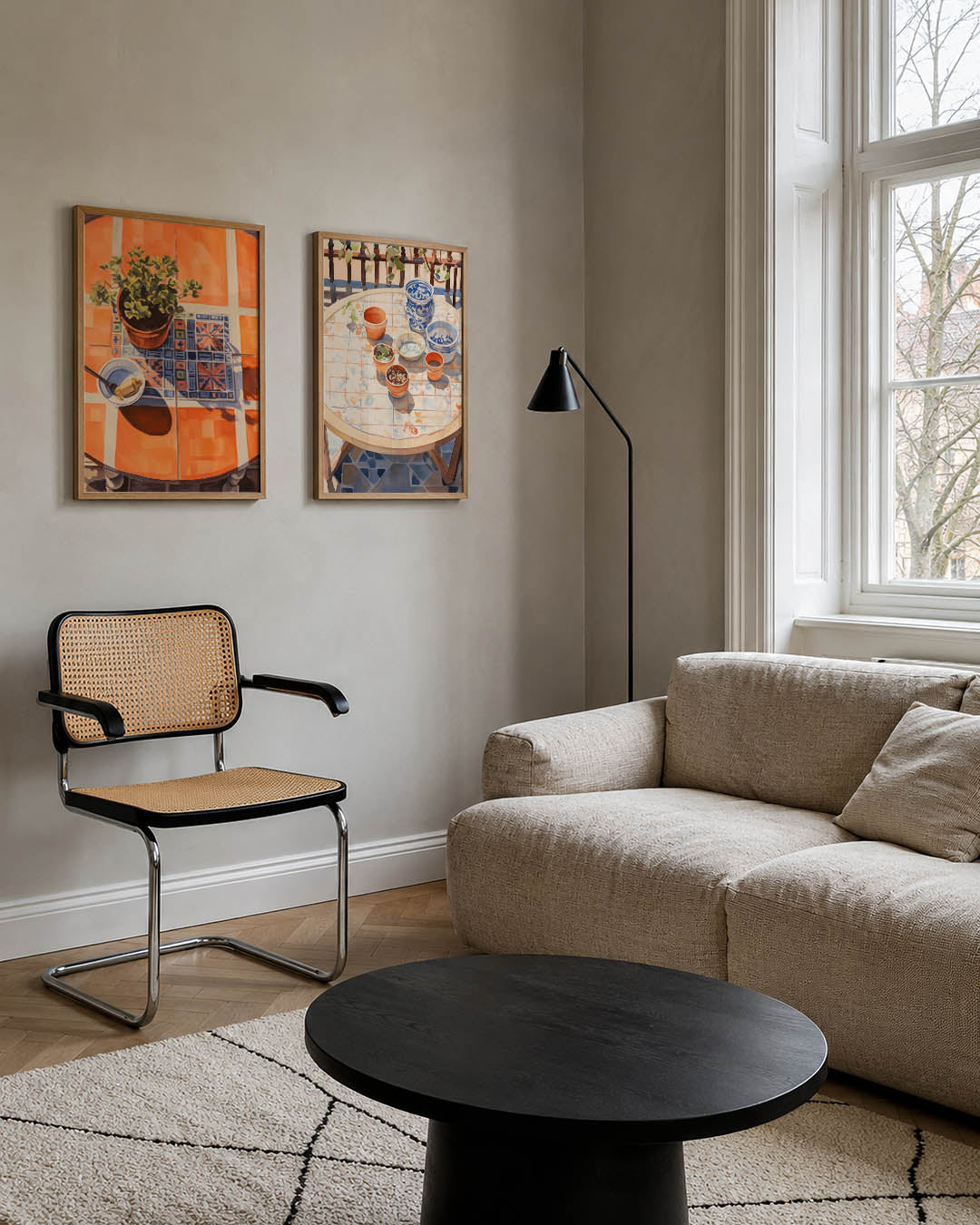 Kleur en schaduw Posterset