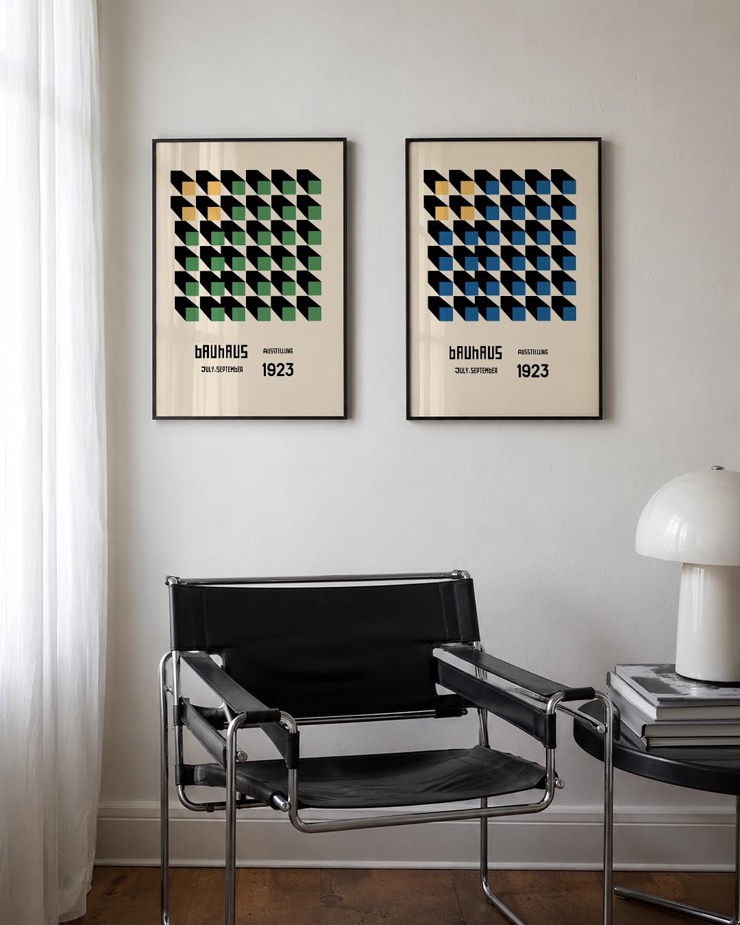 Kleurvlakken en schaduw Posterset