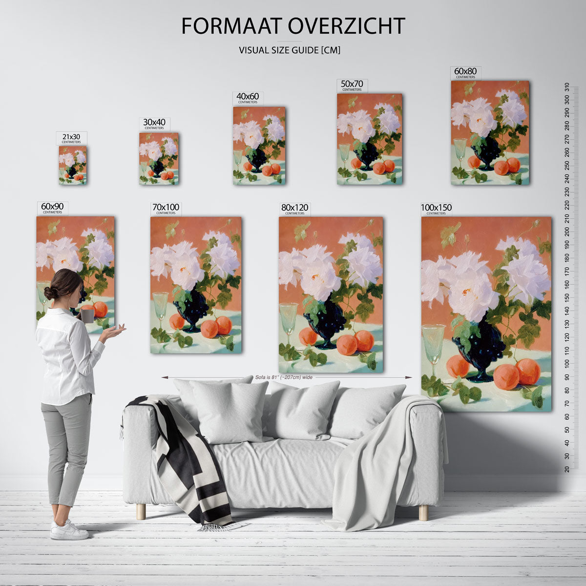 Bloemen en fruit Poster