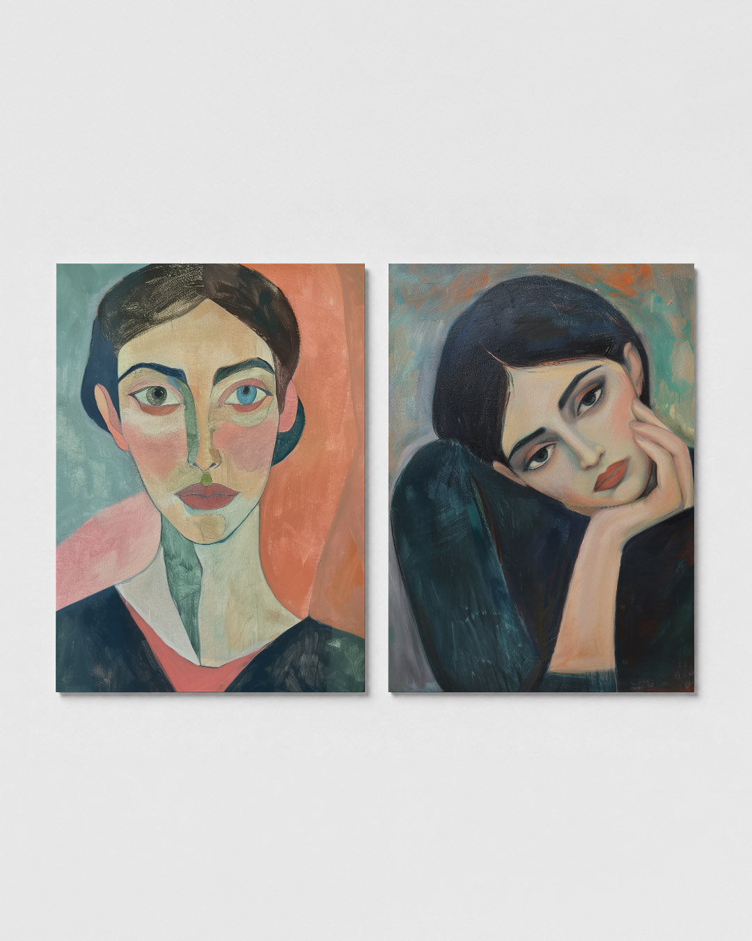 Portret in kleurvlakken Posterset