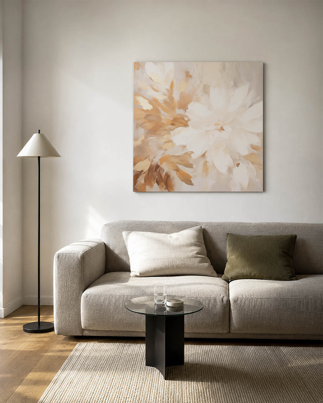 Organische bloemvormen Kunstwerk