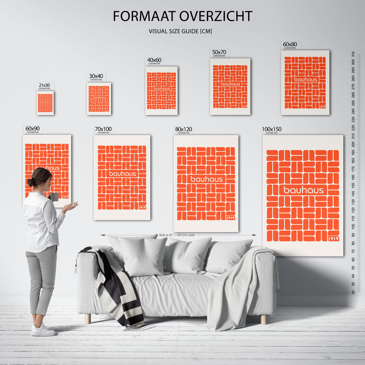 Vormritme en kleur Poster