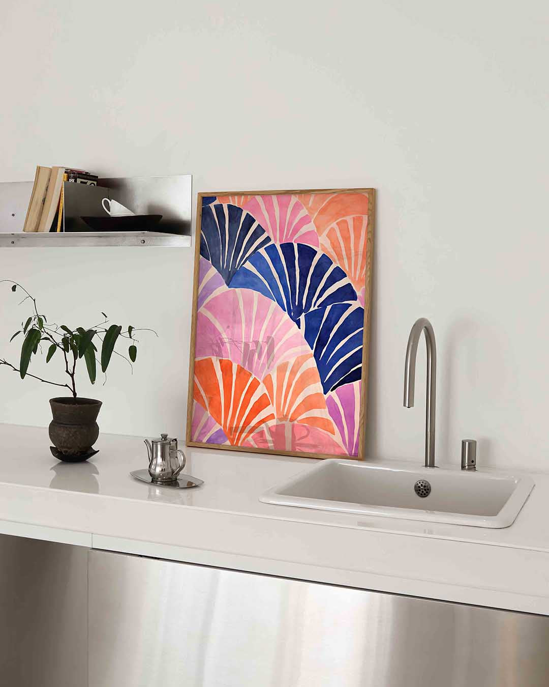 Abstracte schelpen Poster