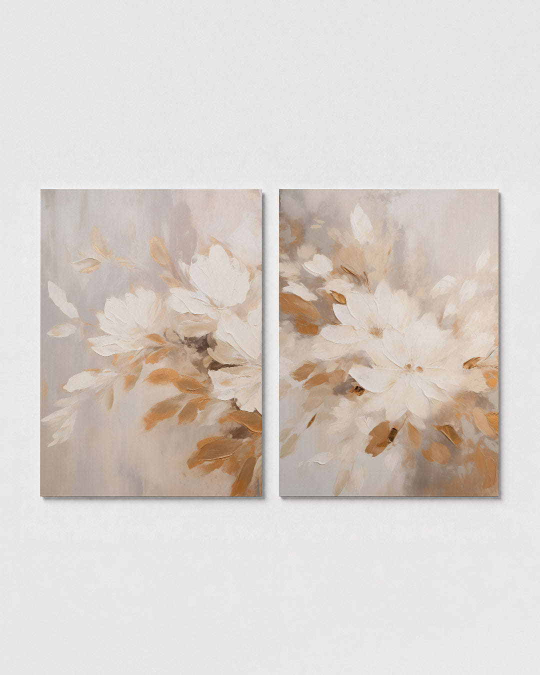 Bloemige vormen Posterset