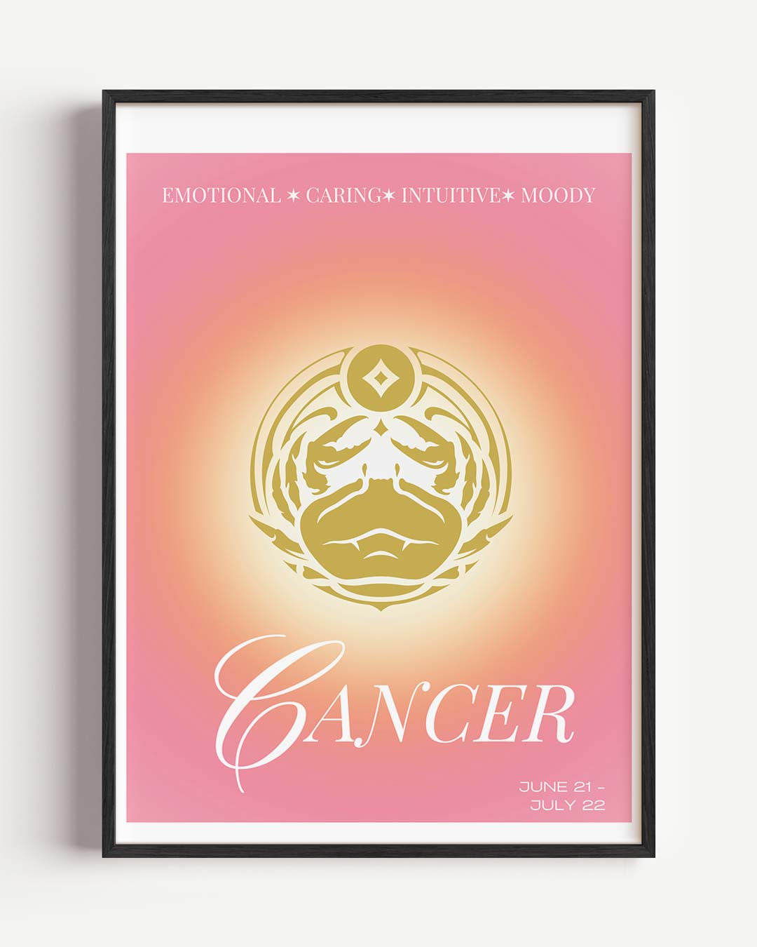 Stijlvolle Kreeft Sterrenbeeld Poster-WallArtistic