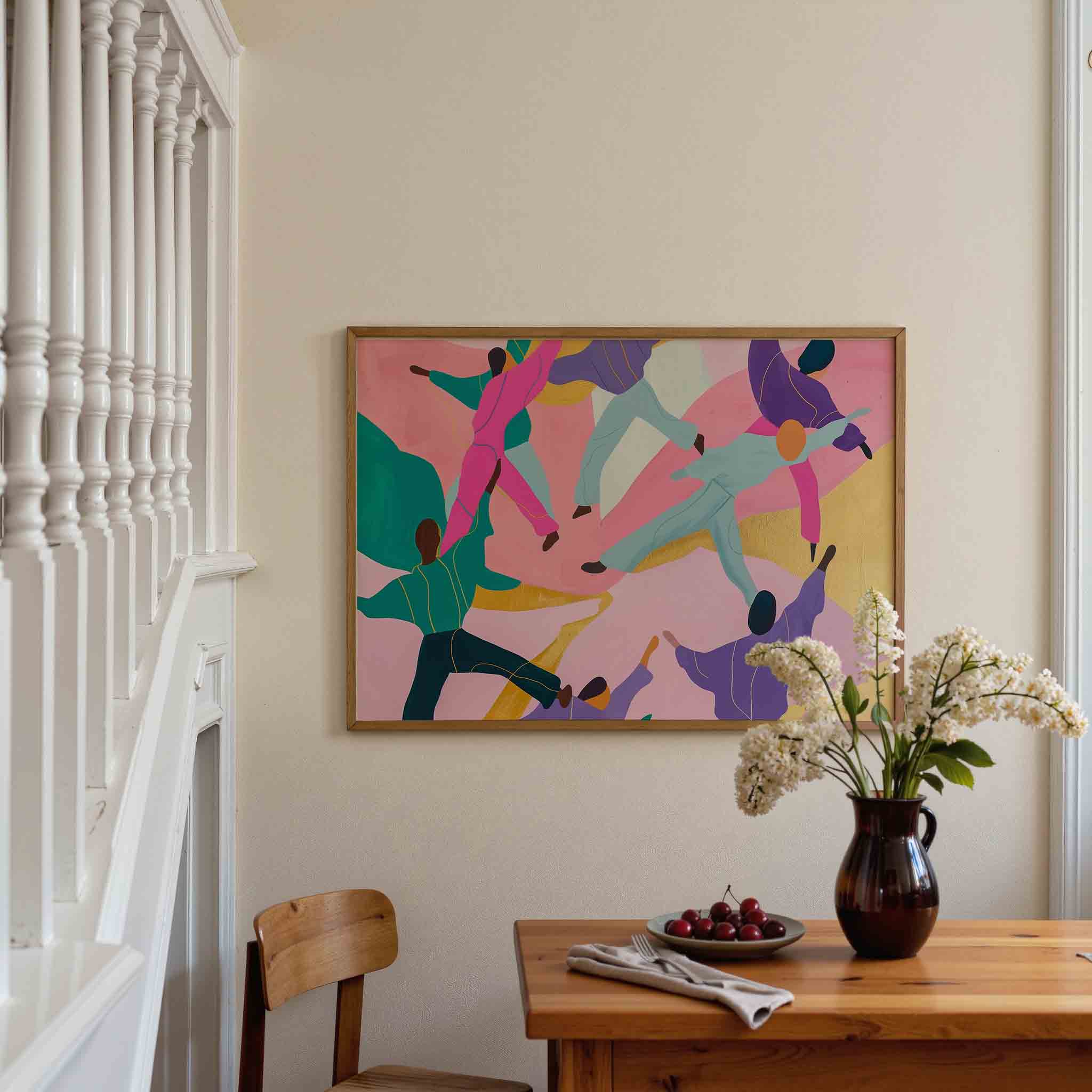 Dansende figuren Poster