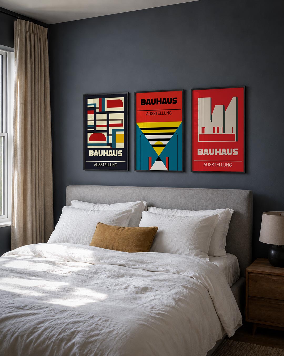 Kleurvlakken en lijnen Posterset