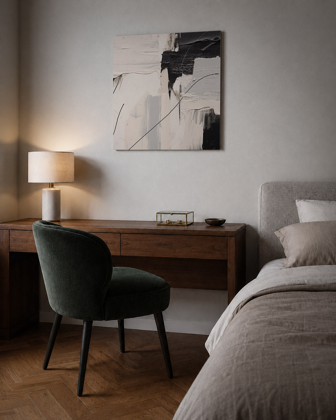 Compositie van lijnen Kunstwerk