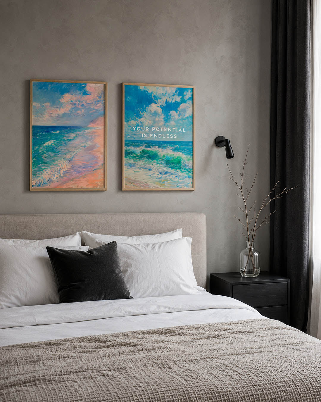 Zee en lucht Posterset