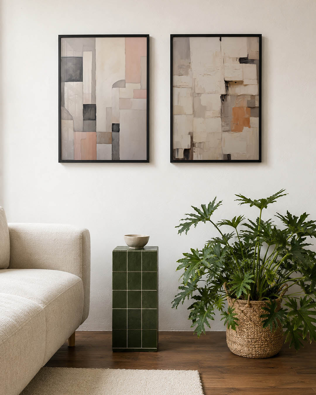 Zachte vlakken Posterset