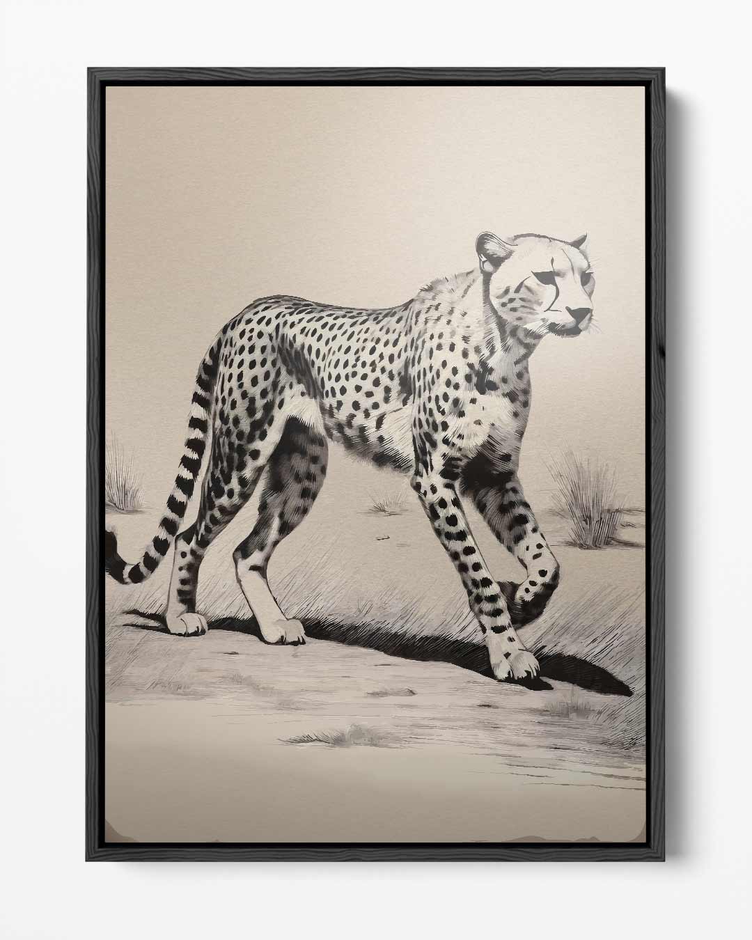 Majestueuze Cheetah in de Savanne Kunstwerk