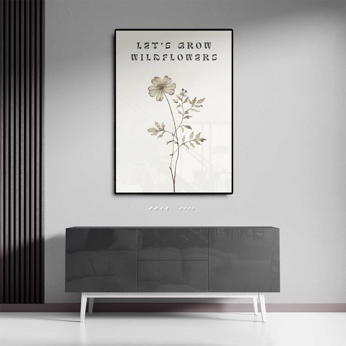 Let's Grow Wildflowers Poster