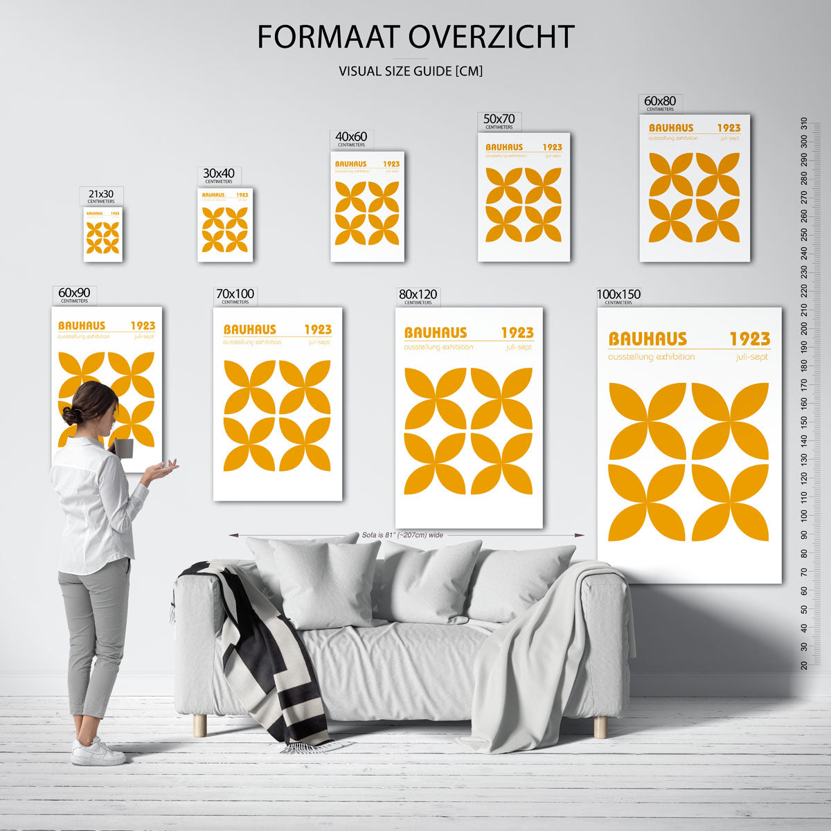 Vormritme en kleur Poster
