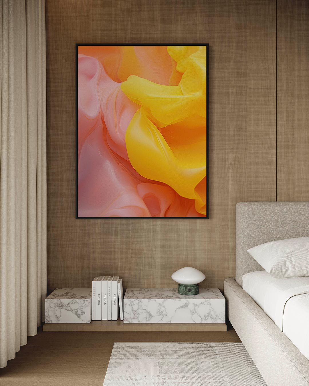 Vloeiende kleuren Kunstwerk