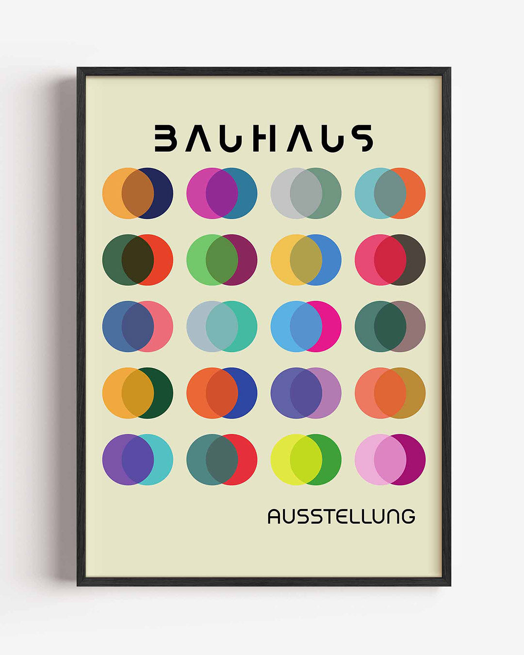 Cirkelpatroon en kleur Poster