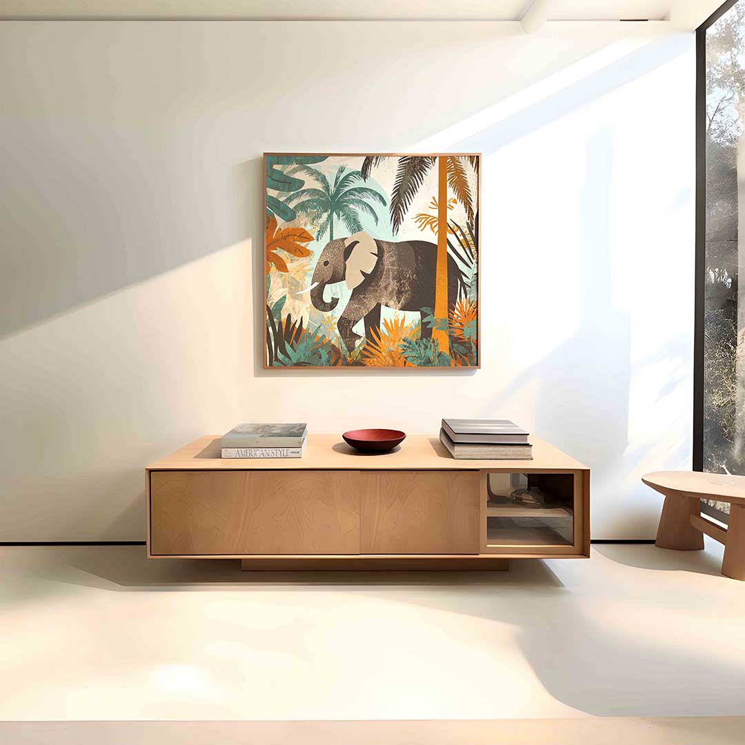 Olifant in jungle Poster