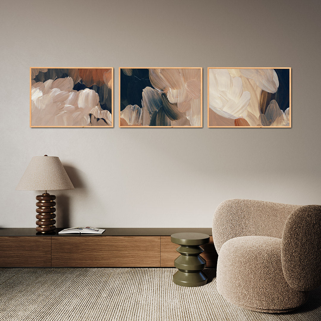 Zachte kleurvlakken Posterset