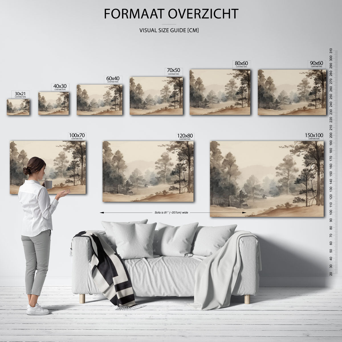 Boslandschap Poster