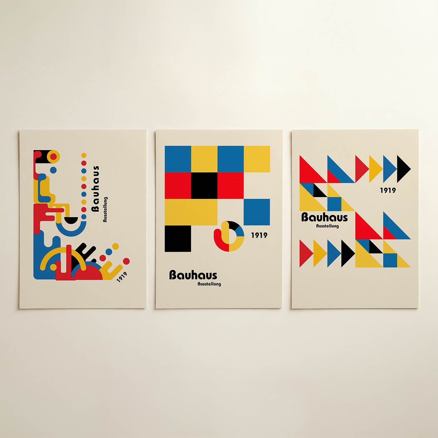 Vormen en kleurvlakken Posterset