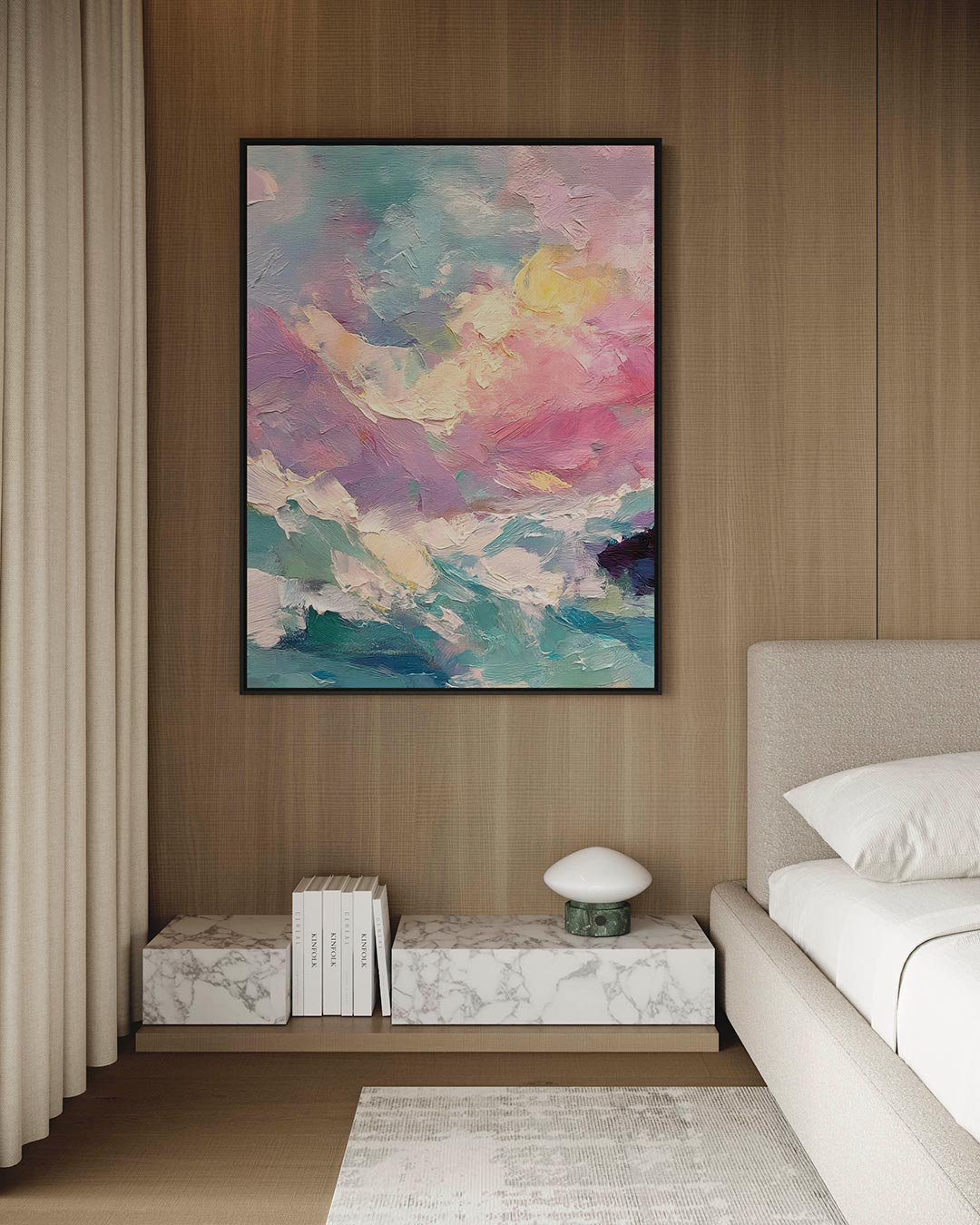 Dromerige kleurenexplosie Kunstwerk