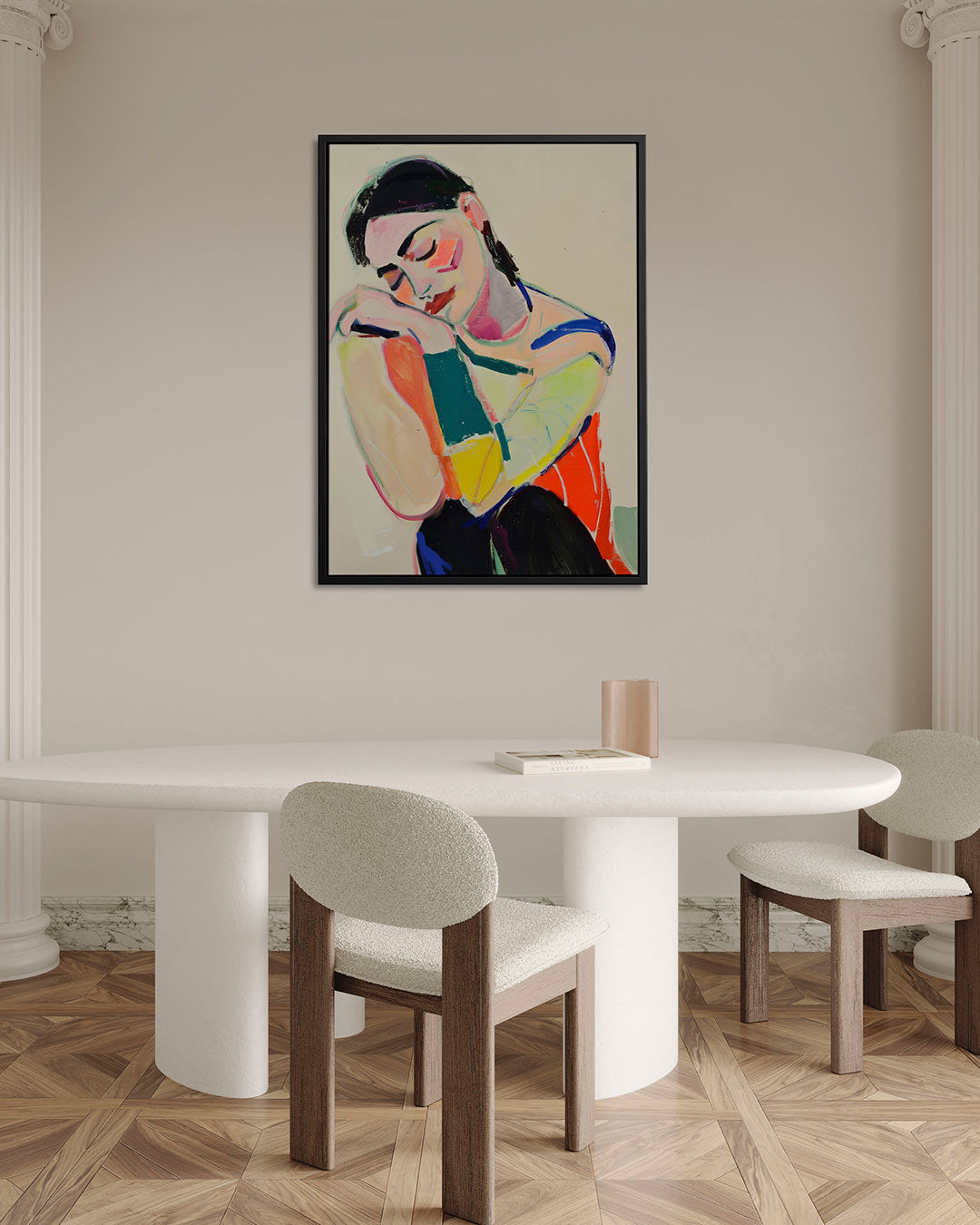 Dromerige kleurencompositie Kunstwerk
