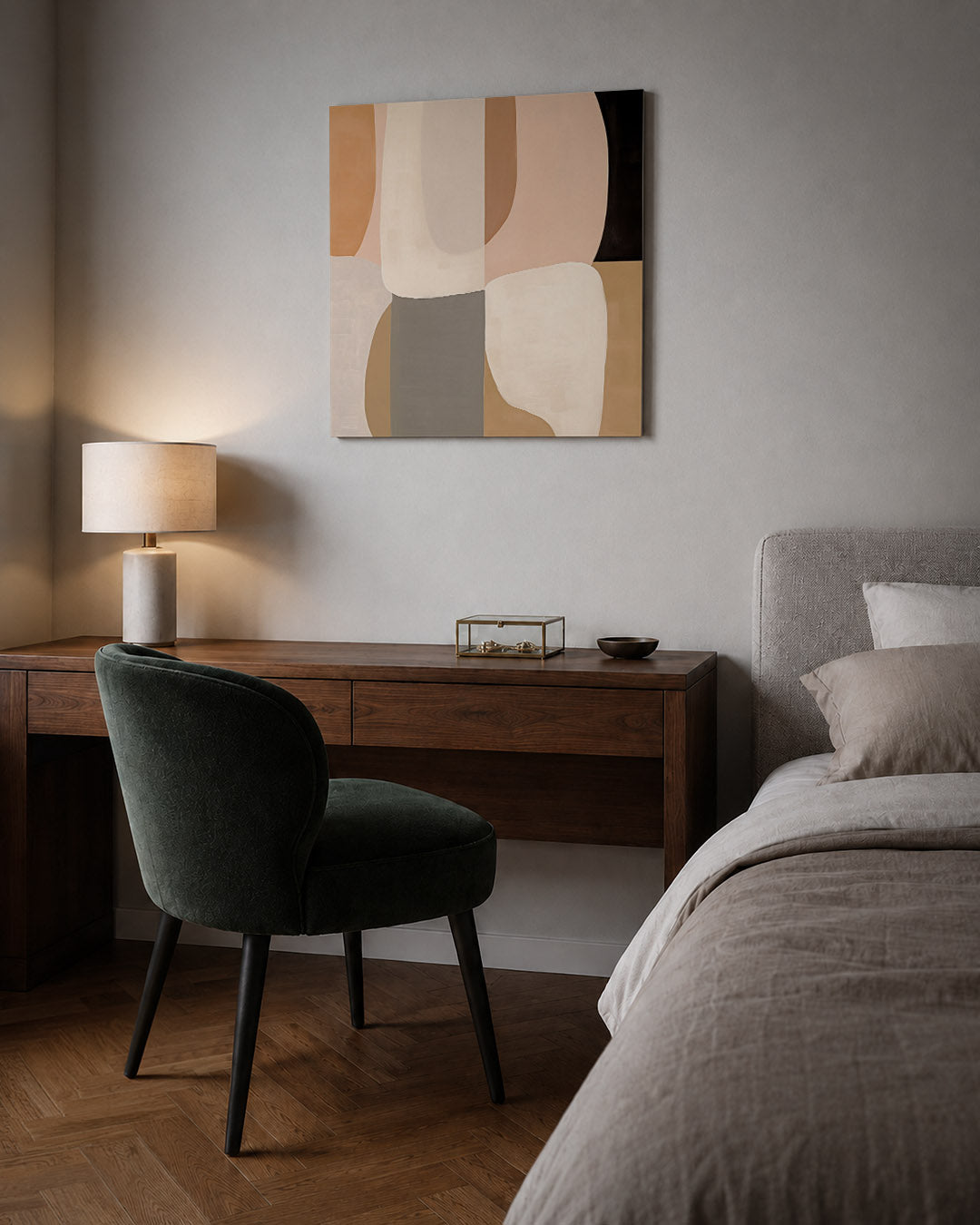 Organische vormen compositie Kunstwerk