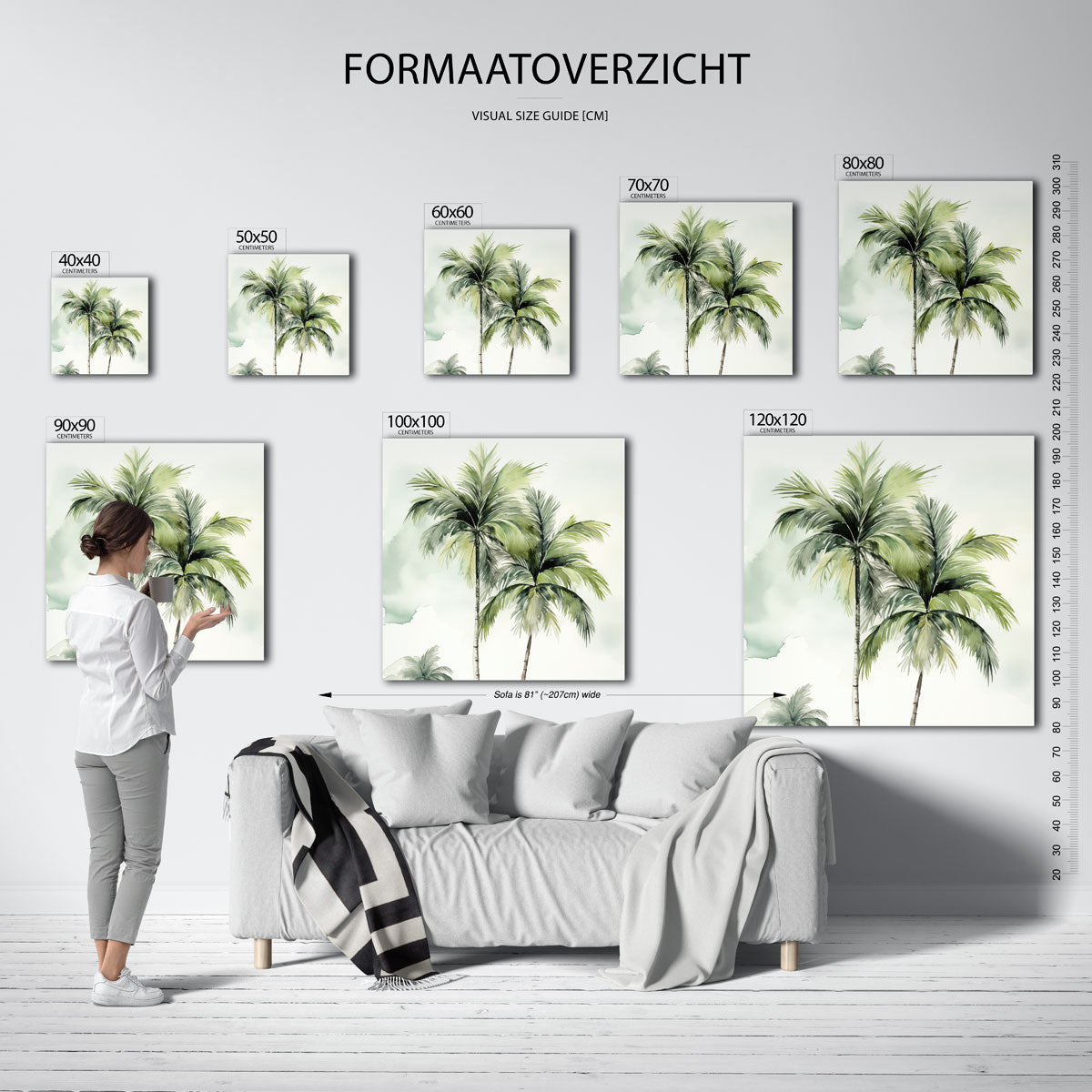 Tropische palmbomen Poster