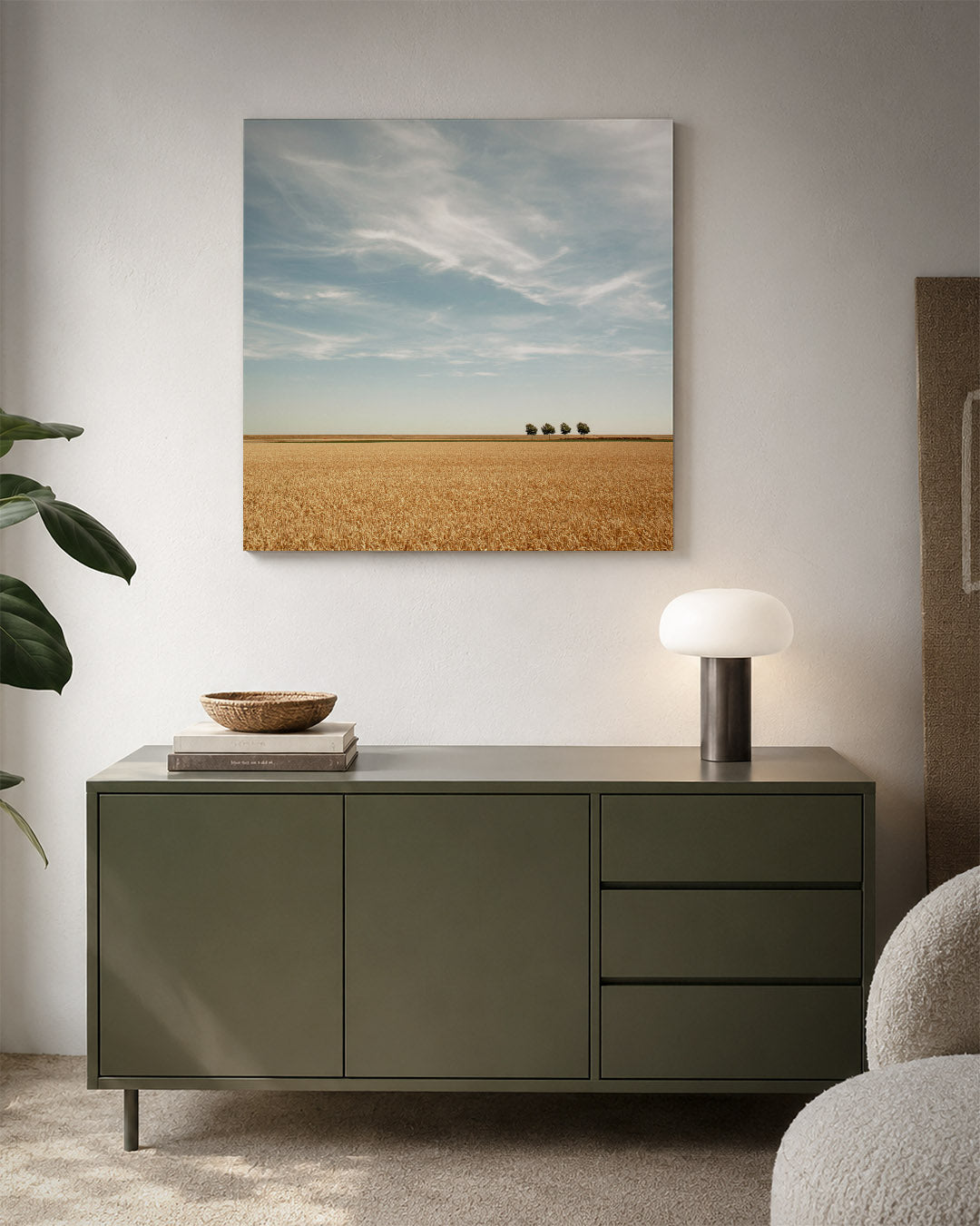 Rustige landschap weergave Kunstwerk