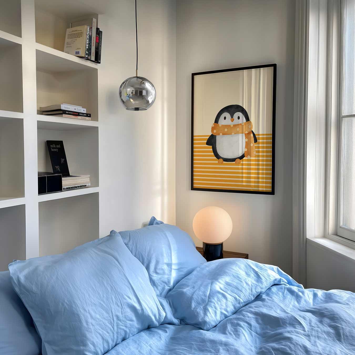 Schattige Pinguïn Illustratie Poster-WallArtistic