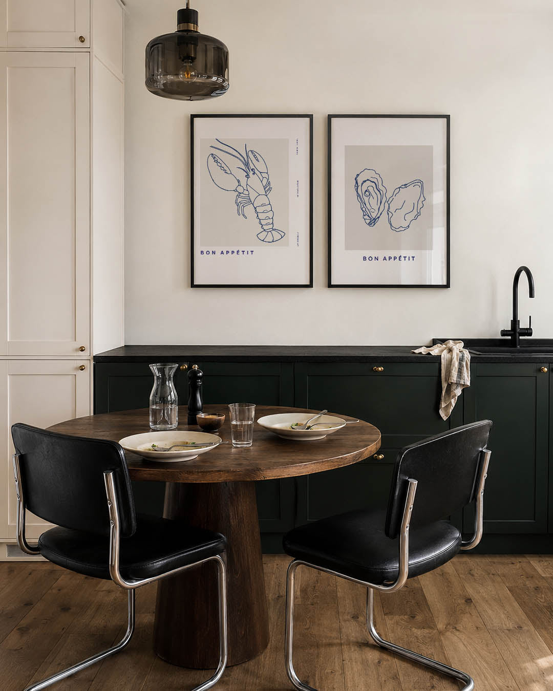 Lijnenspel en eenvoud Posterset