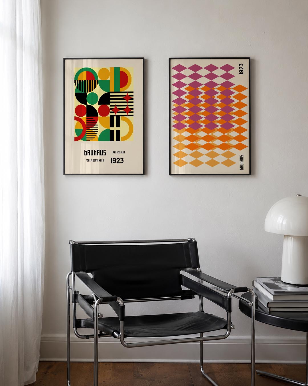 Kleurrijke vormenmix Posterset