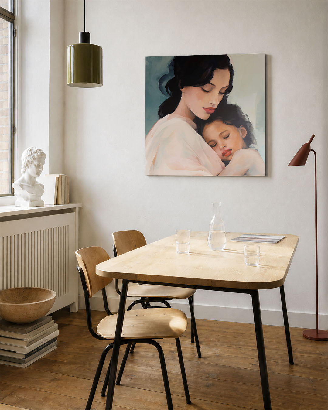 Intieme omhelzing Kunstwerk